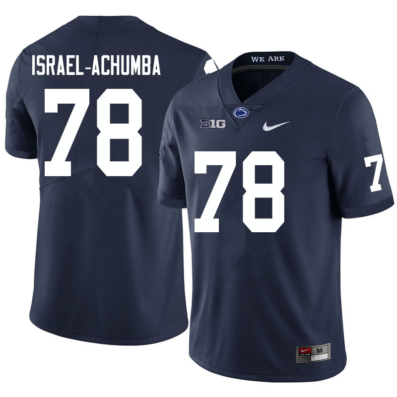 NCAA Nike Men's Penn State Nittany Lions Golden Israel-Achumba #78 College Football Authentic Navy Stitched Jersey MNU6898QL